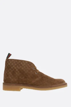 stivaletto in suede GG