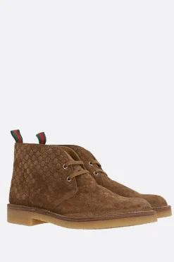 stivaletto in suede GG