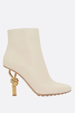 stivaletto Knot in pelle liscia