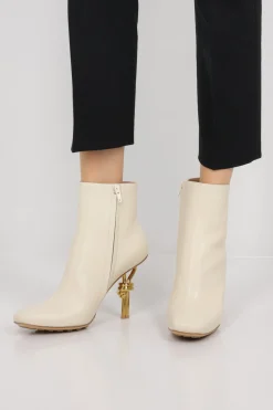 stivaletto Knot in pelle liscia