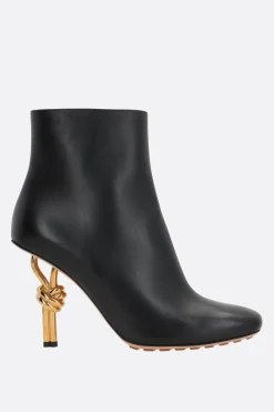 stivaletto Knot in pelle liscia