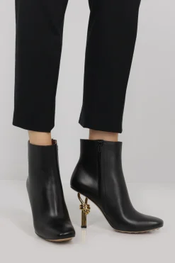 stivaletto Knot in pelle liscia