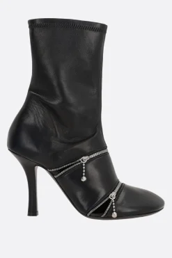 stivaletto Peep in nappa