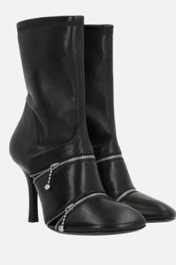 stivaletto Peep in nappa