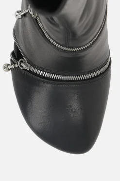 stivaletto Peep in nappa