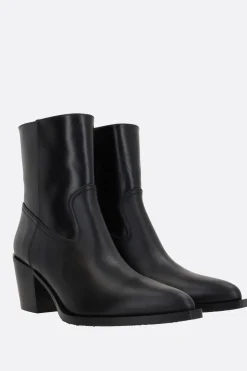 stivaletto texano Tate in pelle liscia