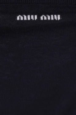 top cropped in maglia di lana