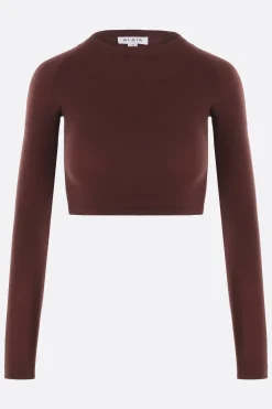 top cropped in maglia stretch