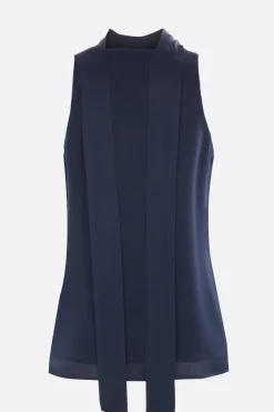top smanicato Elis in crepe cady