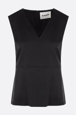 top smanicato in envers satin