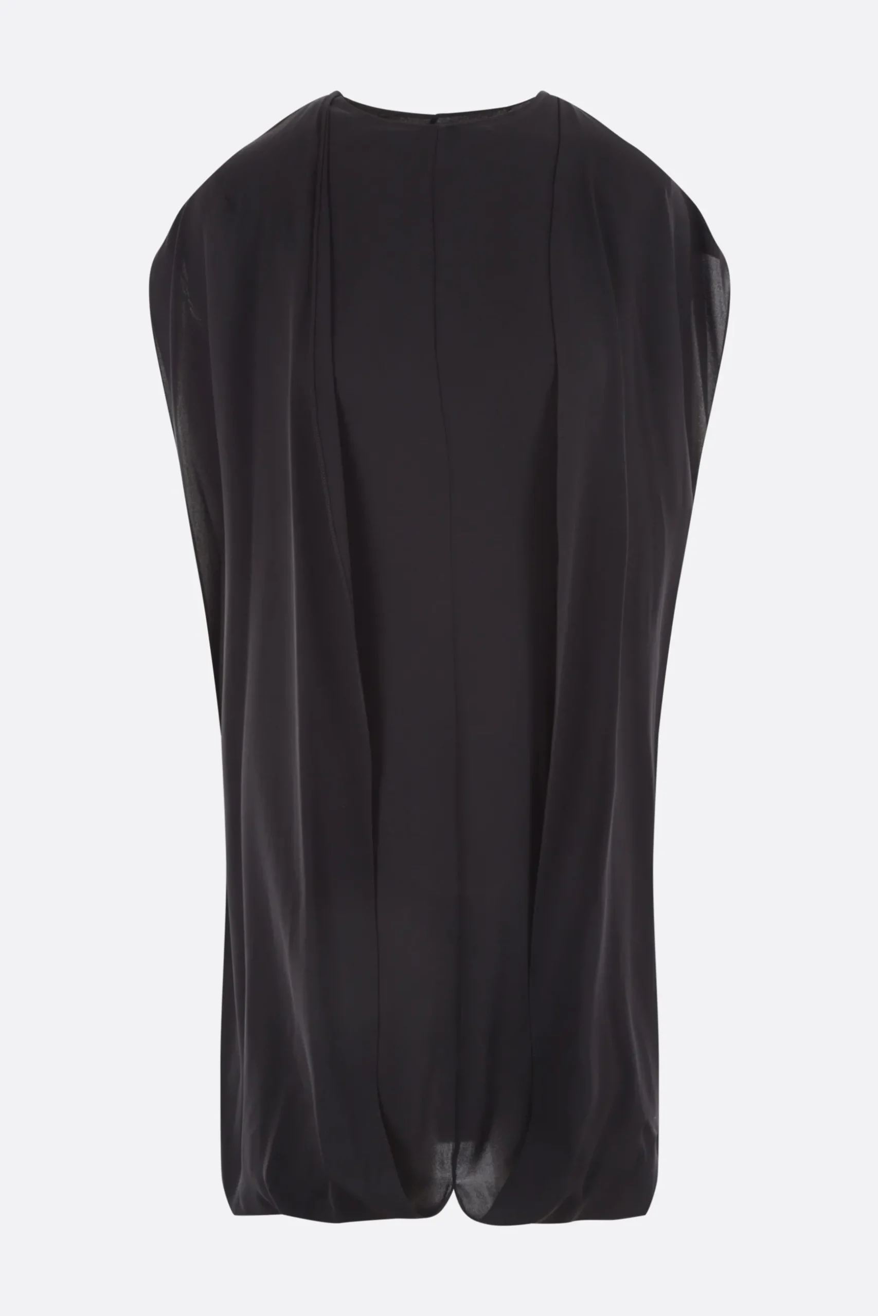 top-abito Pebble in crepe de chine