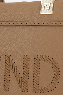 tote Fendi Sunshine small in pelle martellata