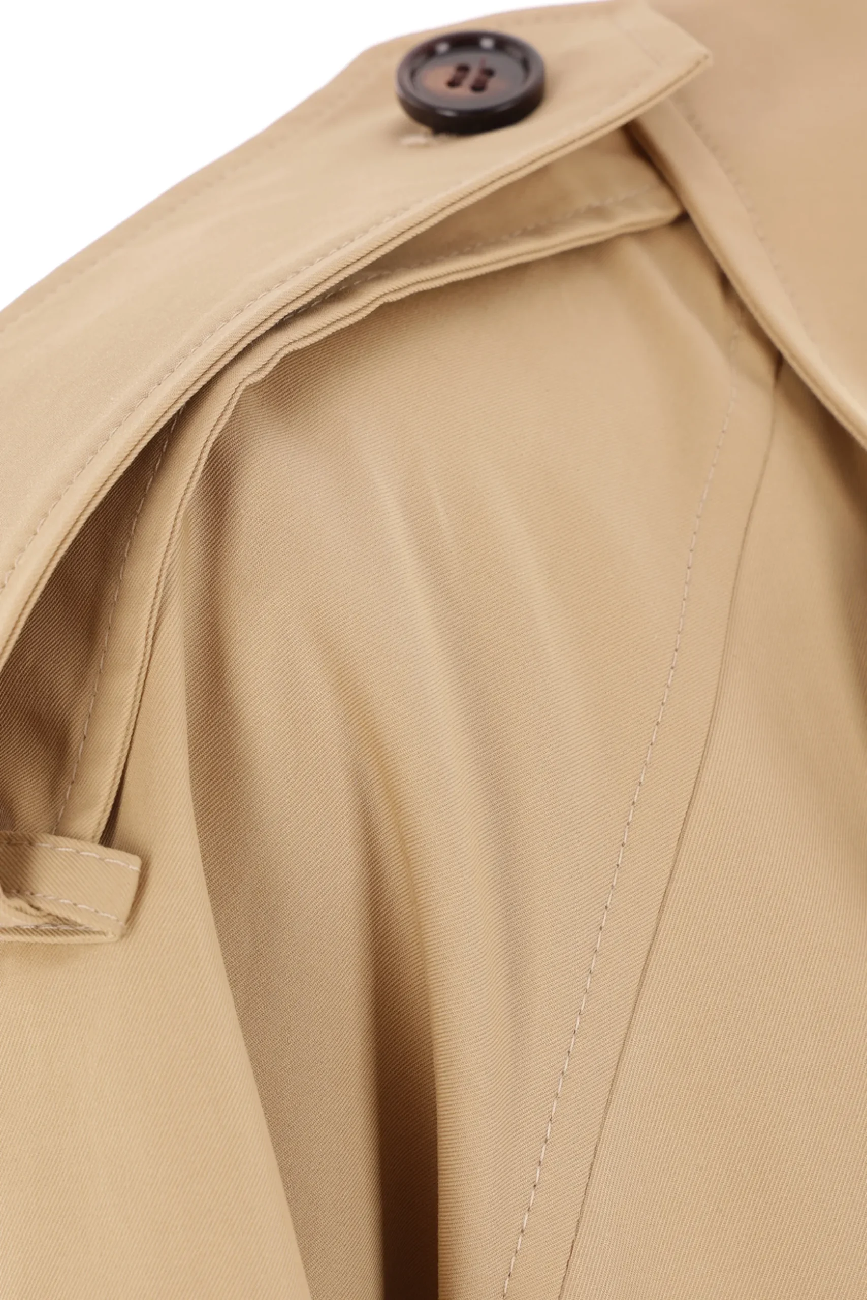 trench corto in gabardine