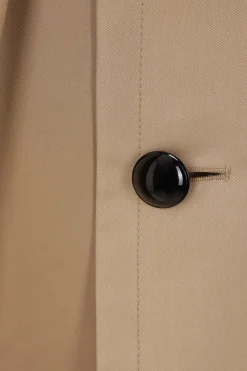 trench doppiopetto in gabardine