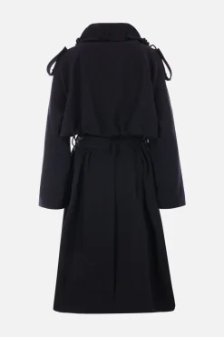 trench doppiopetto in gabardine