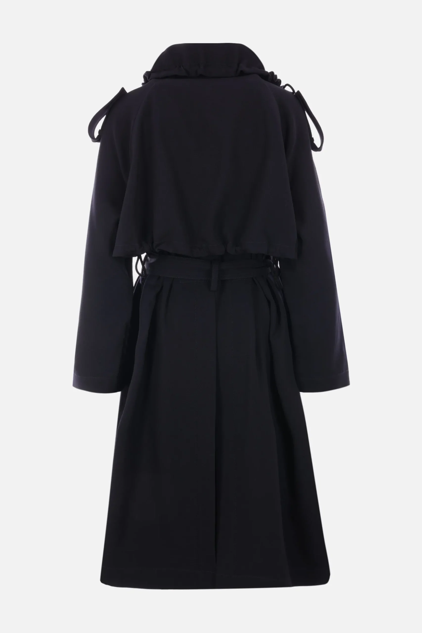 trench doppiopetto in gabardine
