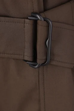 trench doppiopetto in twill