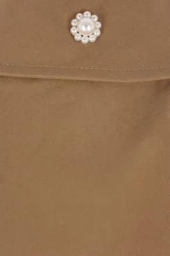 trench in cotone con ricamo Daisy