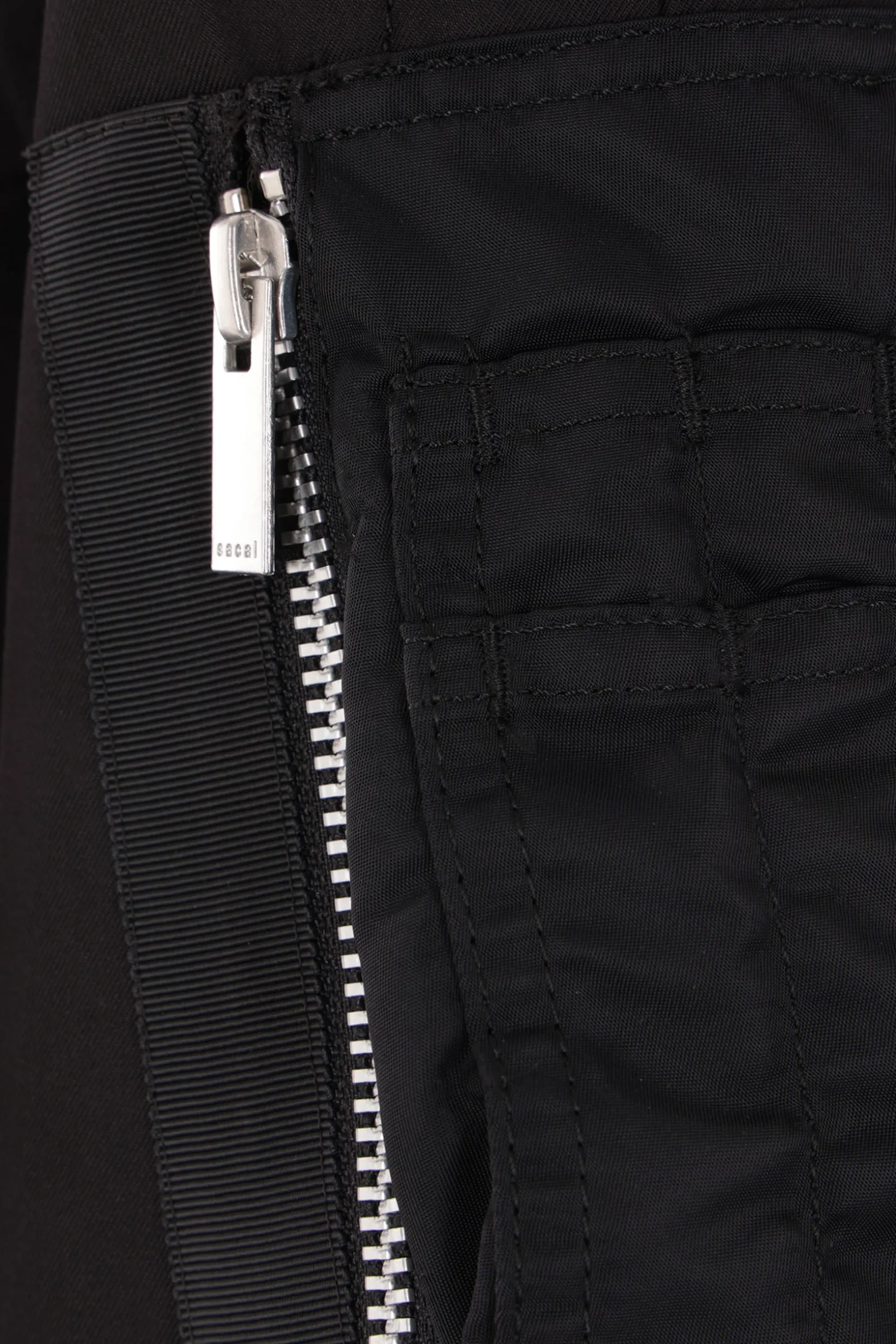 trench in gabardine con gilet in nylon