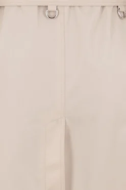 trench monopetto in gabardine