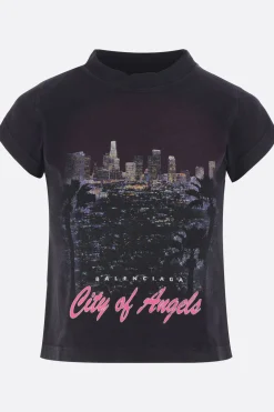 t-shirt cropped Shrunk City Of Angels in jersey