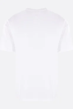 t-shirt in cotone con etichetta logo