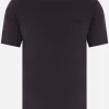 t-shirt in cotone con ricamo logo