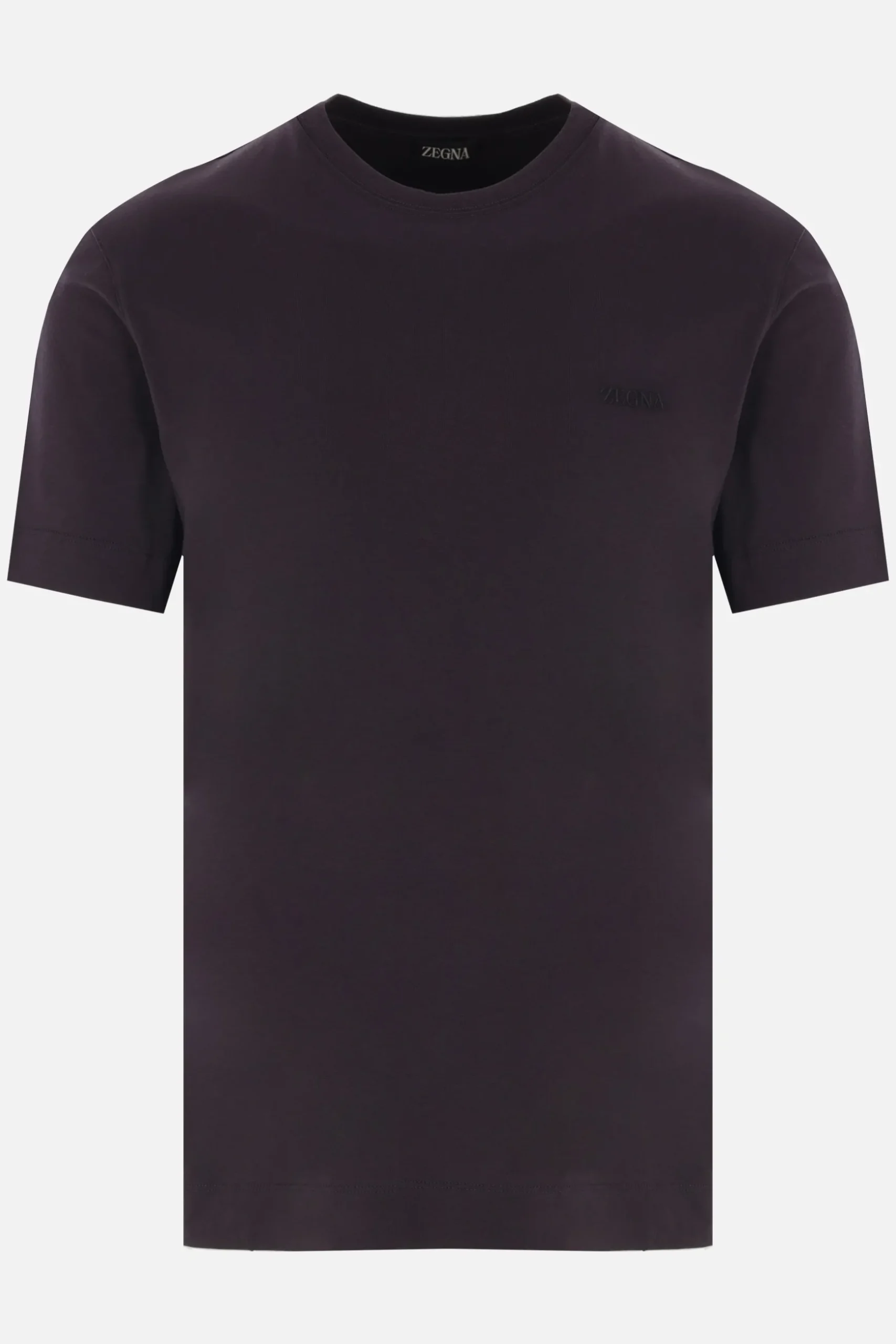 t-shirt in cotone con ricamo logo