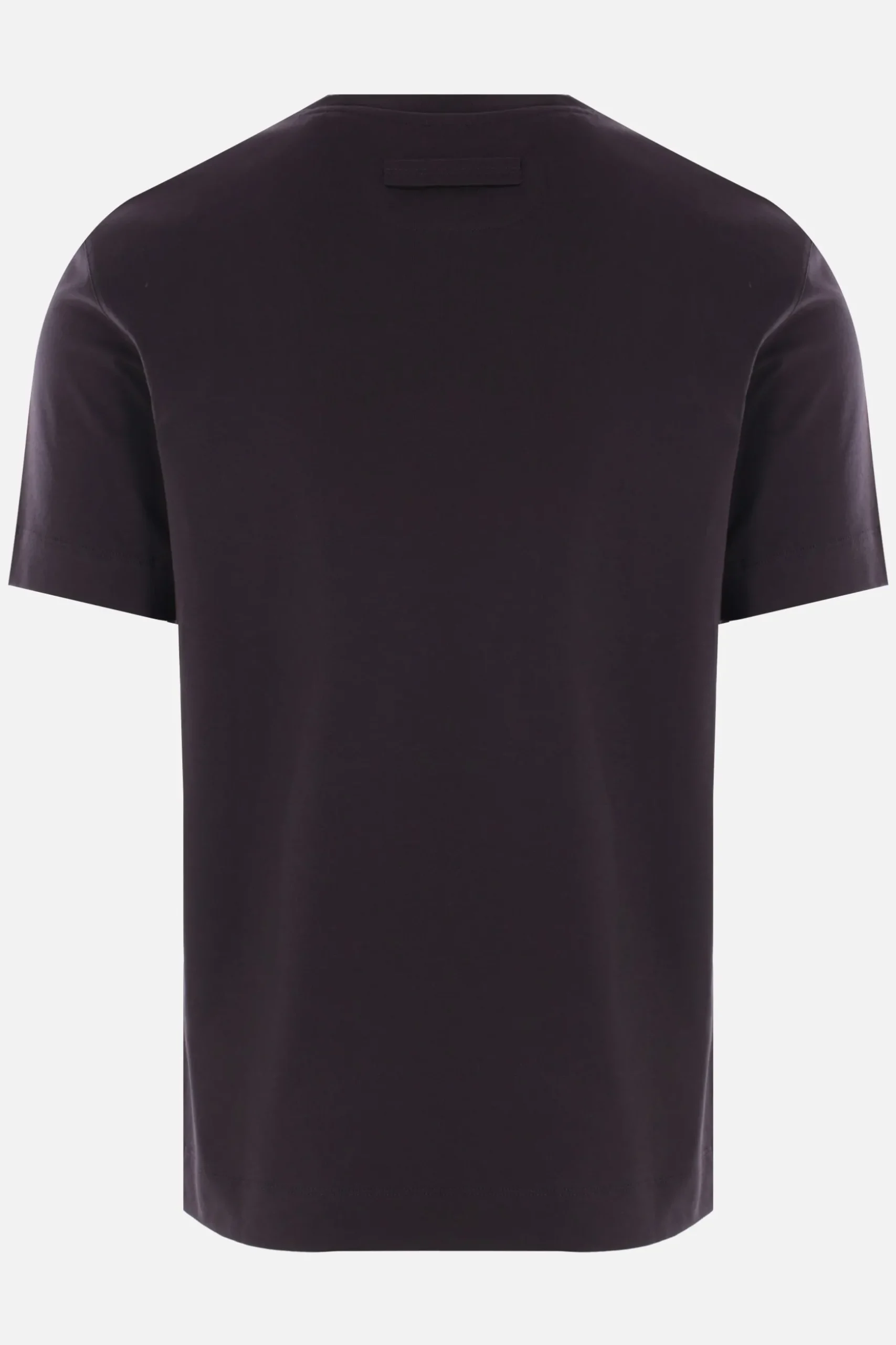 t-shirt in cotone con ricamo logo