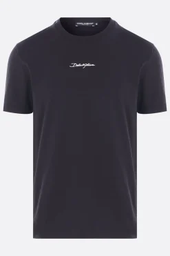 t-shirt in cotone patch logo