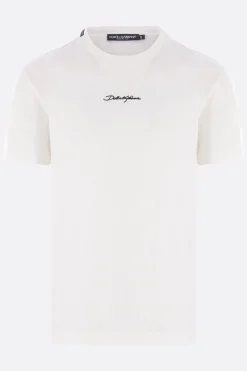 t-shirt in cotone patch logo