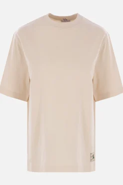 t-shirt in cotone patch logo
