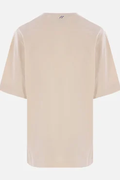 t-shirt in cotone patch logo
