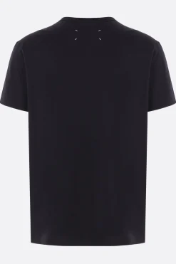t-shirt in cotone ricamo logo
