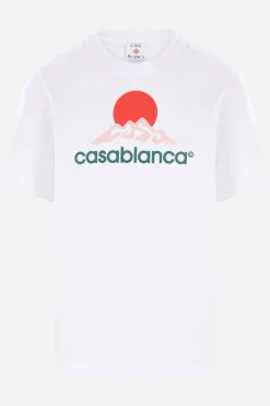 t-shirt in cotone stampa Casablanca Montagne