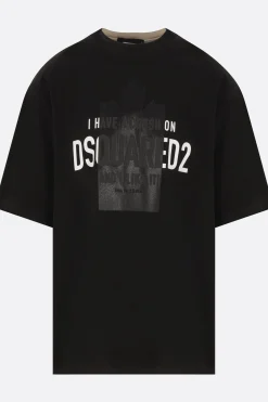 t-shirt in cotone stampa logo