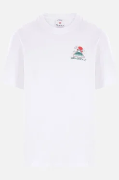 t-shirt in cotone stampa Montagne Ondulée