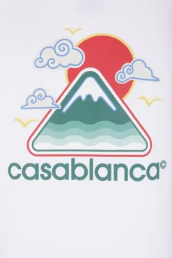 t-shirt in cotone stampa Montagne Ondulée