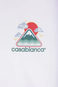 t-shirt in cotone stampa Montagne Ondulée