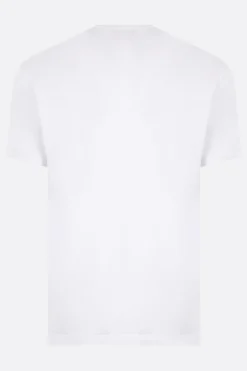 t-shirt in jersey stretch con ricamo logo