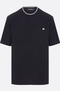 t-shirt in piquet ricamo DG