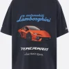 t-shirt oversize Automobili Lamborghini in cotone