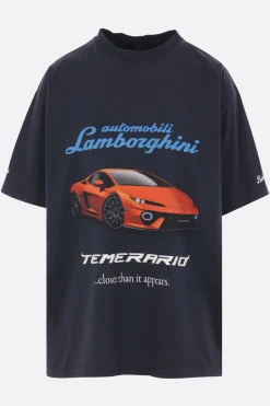 t-shirt oversize Automobili Lamborghini in cotone