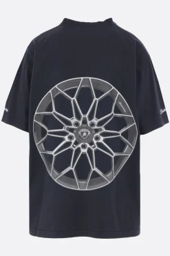 t-shirt oversize Automobili Lamborghini in cotone