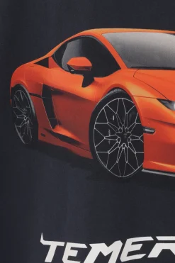 t-shirt oversize Automobili Lamborghini in cotone